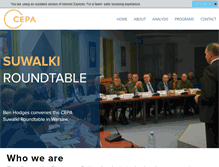Tablet Screenshot of cepa.org
